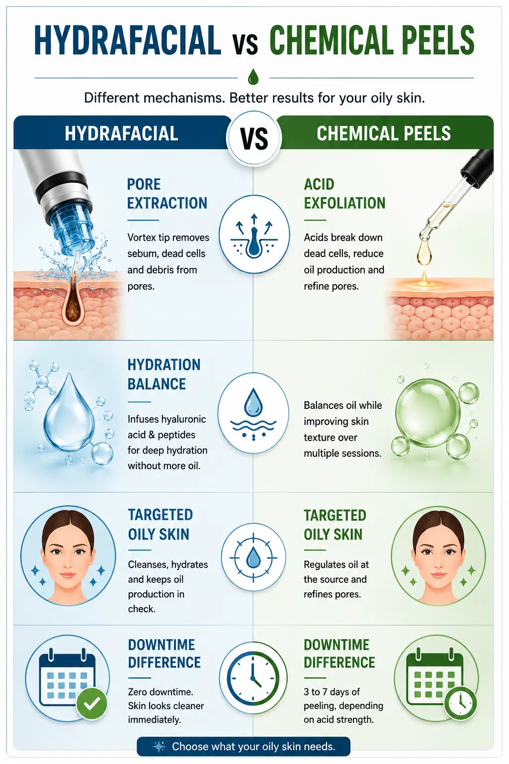 Hydrafacial vs Chemical Peels Comparison